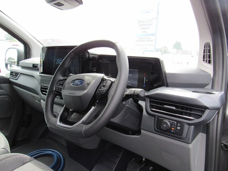 2024 Ford E-Transit 320 Limited LWB L2 GREY AUTOMATIC VAN WITH SAT NAV REAR CAMERA TWIN SIDE DO P...