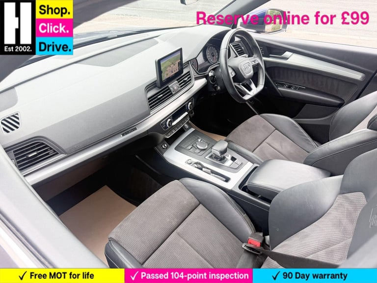 2017 Audi Q5 2.0 TFSI S line S Tronic quattro Euro 6 (s/s) 5dr ESTATE Petrol Automatic