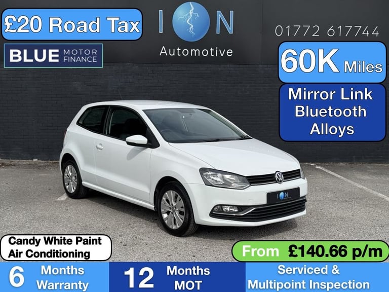 image for 2014 Volkswagen Polo 1.0 BlueMotion Tech SE Hatchback 3dr ***20 Pound Tax, Cheap Insurance*** Hat...