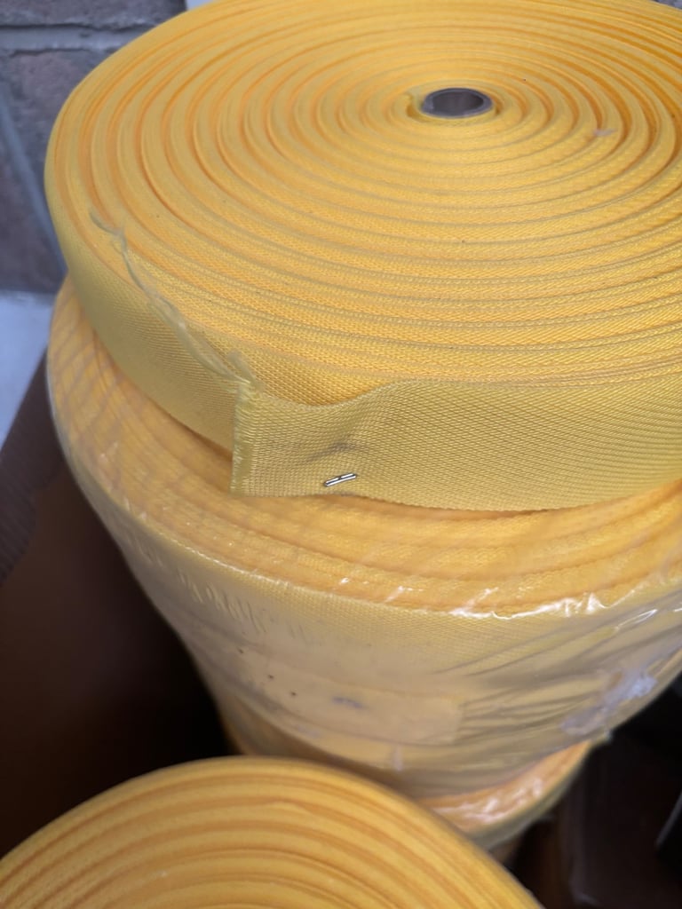 Polypropylene yellow webbing (strapping)