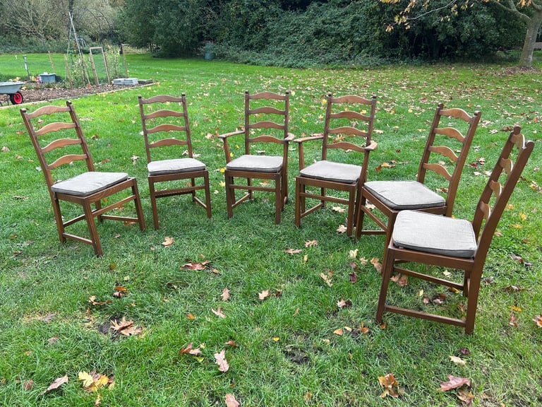 6 Ercol chairs. 