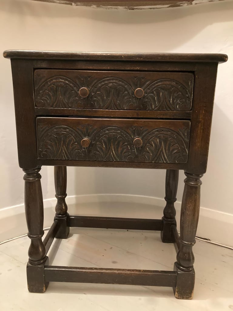 early 20th century gothic-style carved oak court cupboard