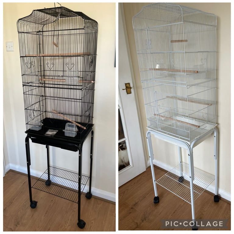 Two brand new bird cages with stands 