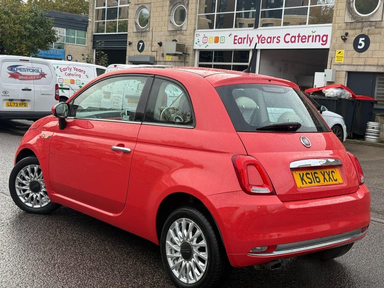 2016 Fiat 500 1.2 Lounge Euro 6 (s/s) 3dr HATCHBACK Petrol Manual