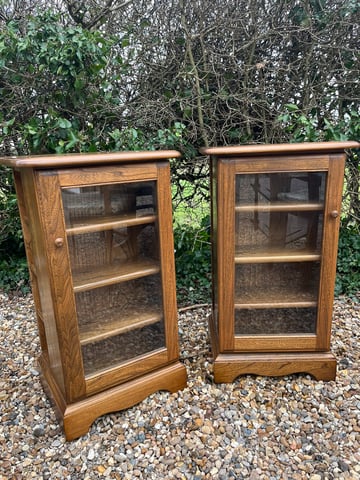 A Pair of Ercol Cd Display Cabinets in Golden Dawn, Reduced | in Much  Hadham, Hertfordshire | Gumtree