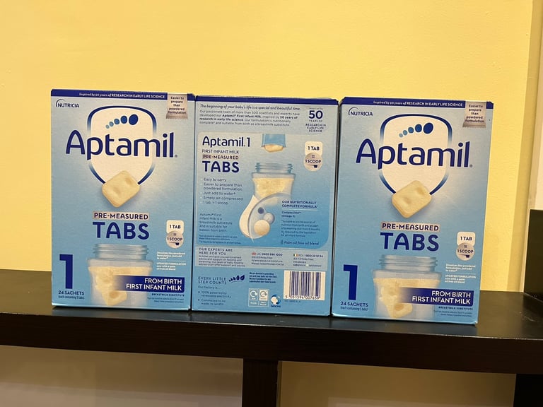 Aptamil 1 - Pre Measured Tabs - From Birth - Brand New in Sealed