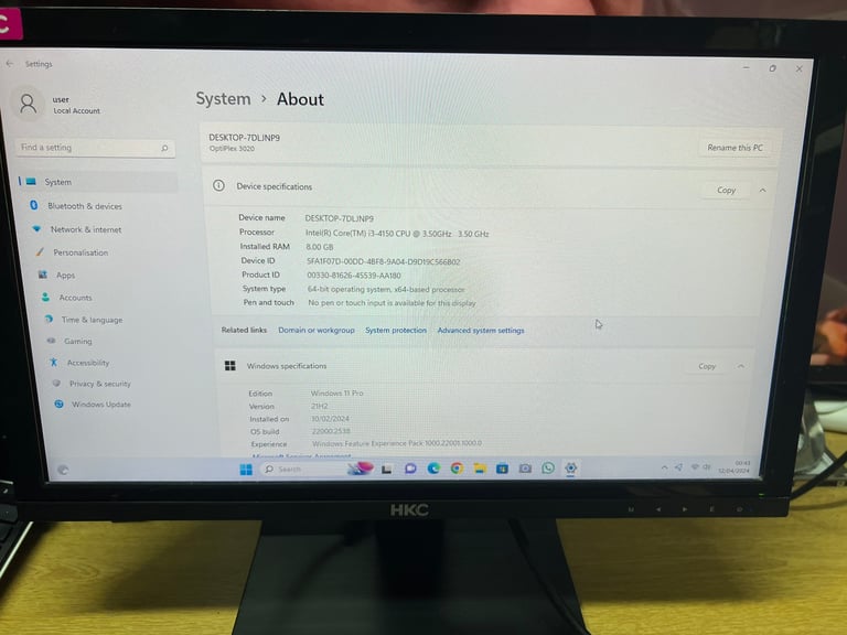 UltraFast 8GB i3 Dell HD Pc Tower 128GB SSD,500GB,Window11,office