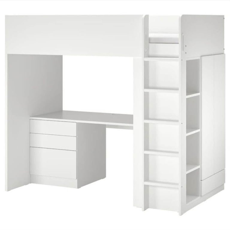 Ikea bunk bed and desk