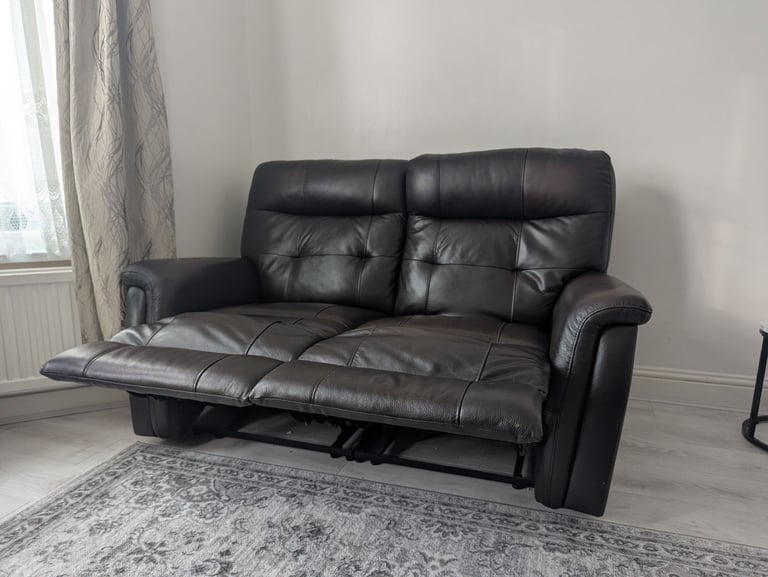 Leather Corner Sofa + 2 seater