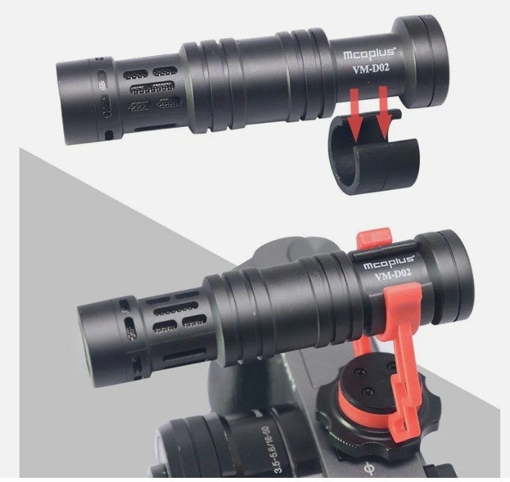 Brand New MCOPLUS VM-D02 Cardioid Shotgun Mic Microphone for Camera & Smartphone