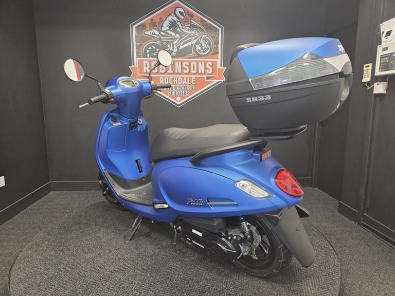 SYM FIDDLE 50cc E5 Modern Retro Classic Scooter, low rate finance.