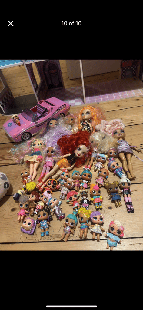 image for LOL dream house with furniture car and dolls 