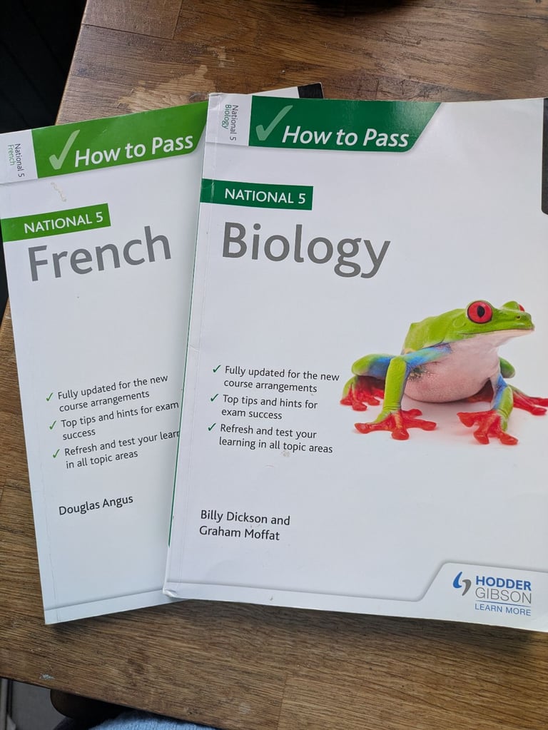 image for National 5 French & Biology Study Guides