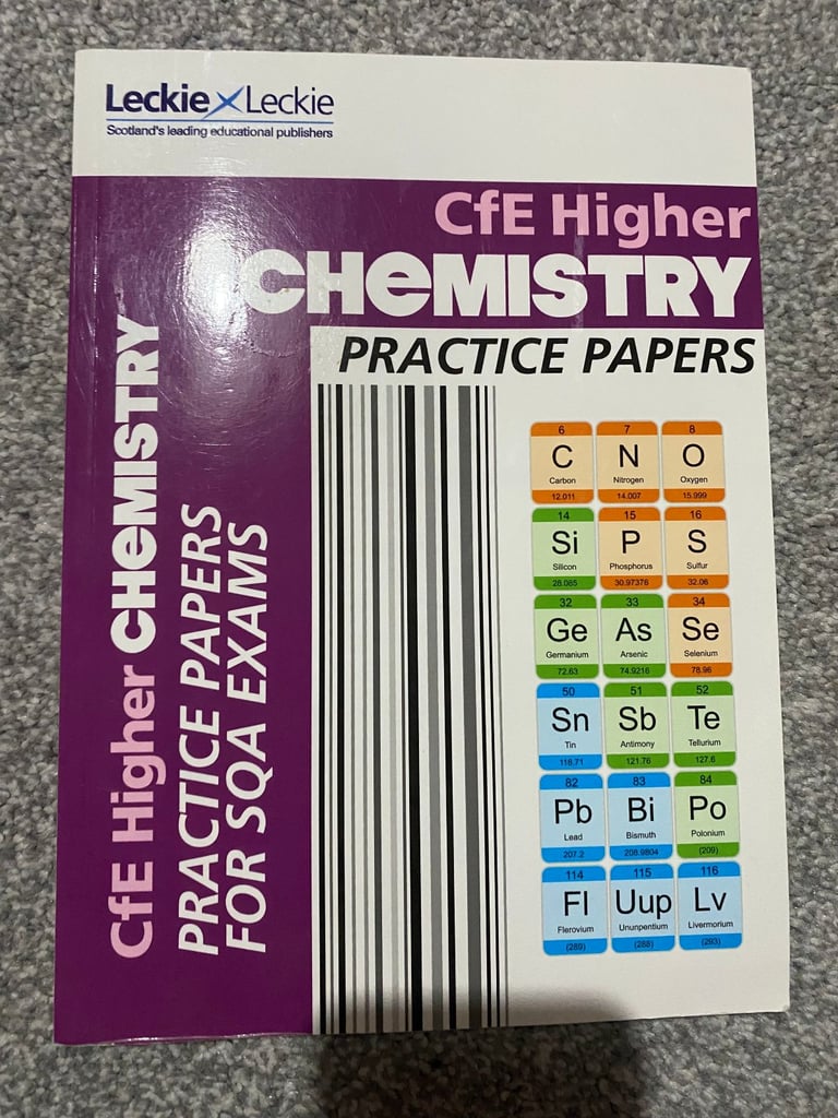 image for Leckie & Leckie cfe Higher Chemistry Practice Papers 