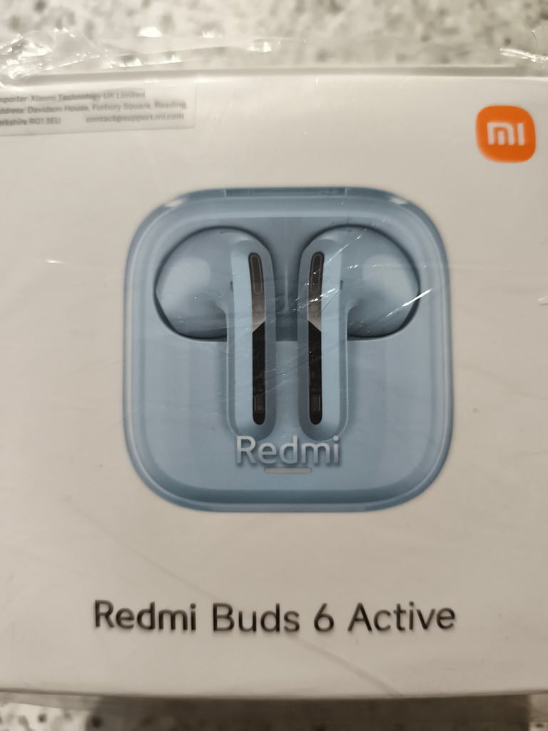 Redmi Buds 6 Active Bluetooth in Ear Buds Transparent Blue