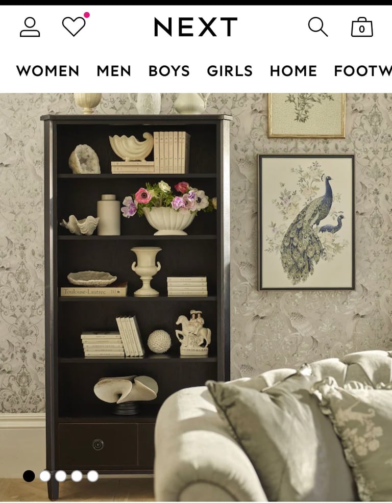 Stunning Laura Ashley Henshaw 2-Drawer Bookcase – Top Condition, Great Value