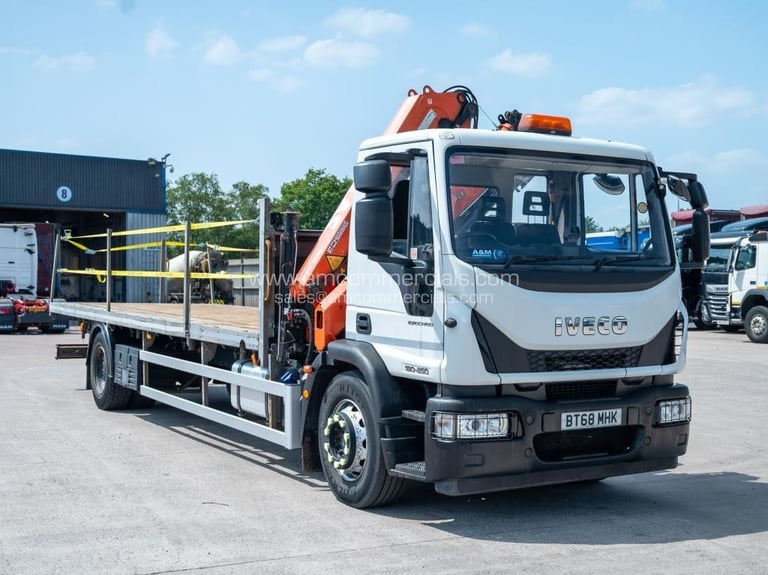 2019 (68) IVECO 180E 4X2 CRANE MOUNTED FLATBED 