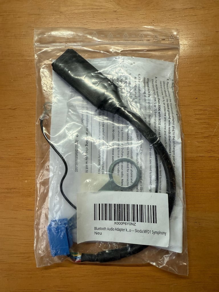 Bluetooth adaptor for MFD1 Symphony car stereos
