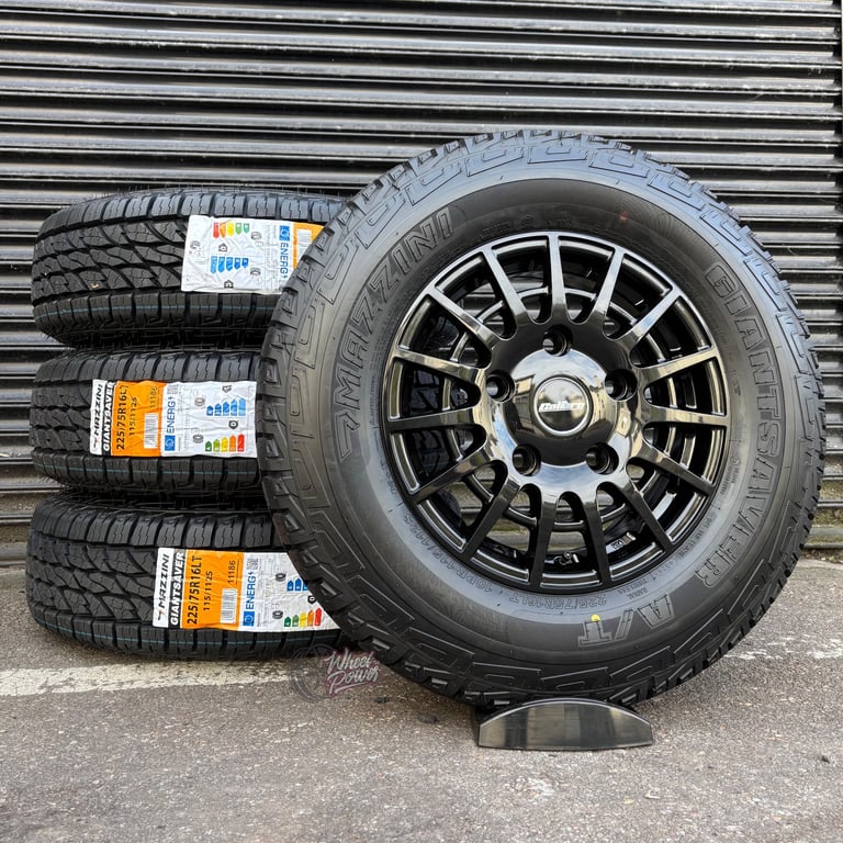 16” 5x160 Load Rated Calibre T-Sport Wheels & All Terrain Tyres Ford Transit MK8 LWB