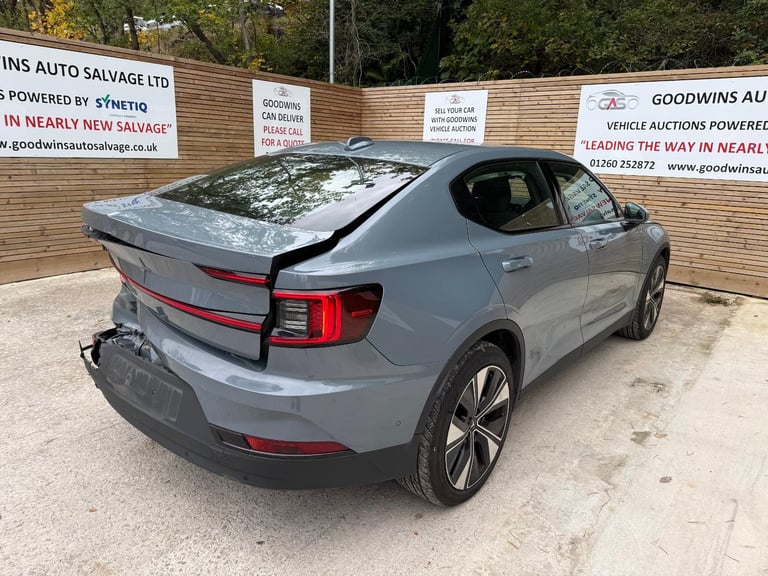 2023 73 POLESTAR 2 BASE EV RWD ELETRIC DIRECT DAMAGED REPAIRABLE SALVAGE 