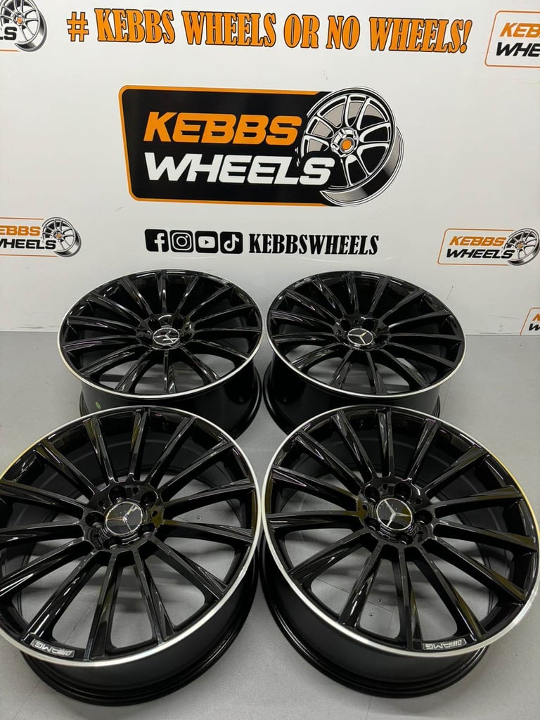 20" MERCEDES TURBINE TWIST REPLACEMENT ALLOY WHEELS C CLASS E CLASS S CLASS 