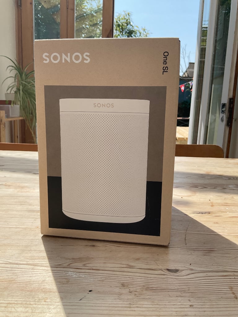 White Sonos one SL wifi speaker 