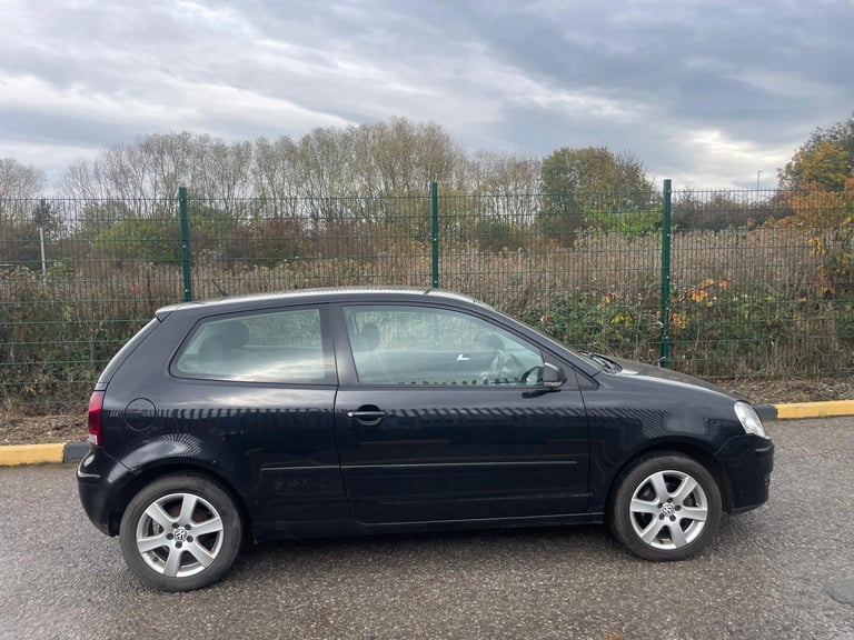 VW POLO 1.2 MATCH 09 REG BLACK 3 DOOR MOT SEPTEMBER 28TH 2026 FULL SERVICE HISTORY 48+MPG 
