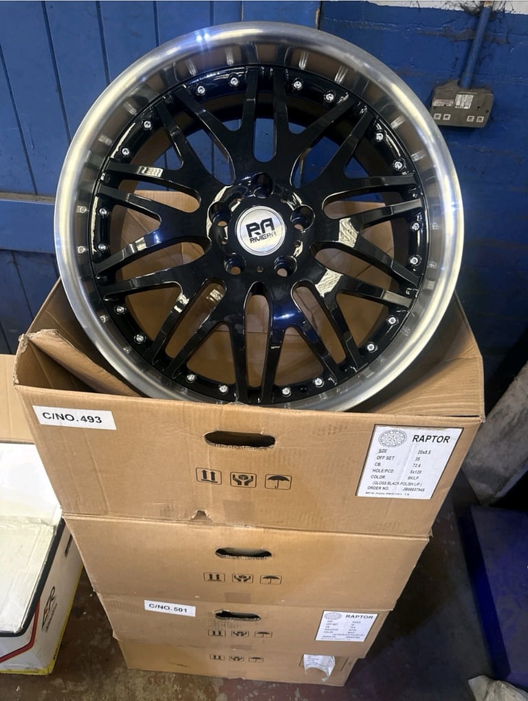 20"Riviera Raptor Alloy Wheels Bmw 3 4 5 Alloys Vw Volkswagen Transporter T5 T6