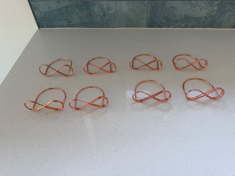 image for Rose Gold card holder x 8