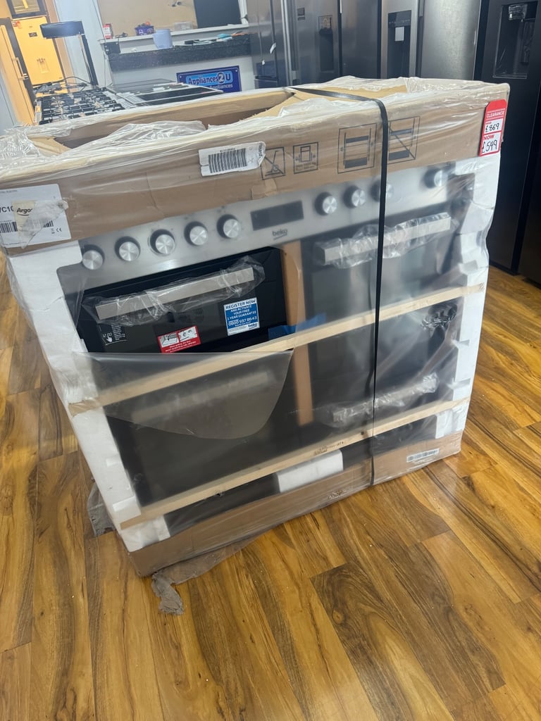 ✅✅BEKO ELECTRIC RANGE COOKER BLACK STAINLESS STEEL