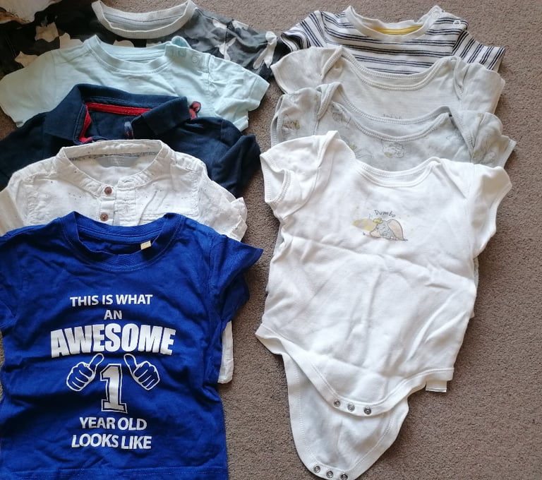 Bundle of boys baby clothes 12-18 months 