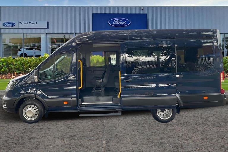 2025 Ford Transit 460 Leader L4 H3 ELWB High Roof 17 Seat Minibus RWD 2.0 EcoBlue 165ps, FRON Min...