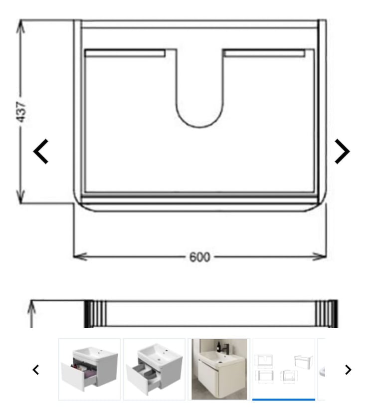 Brand new Vanity unit & basin 