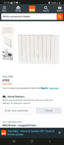 White electric panel heater