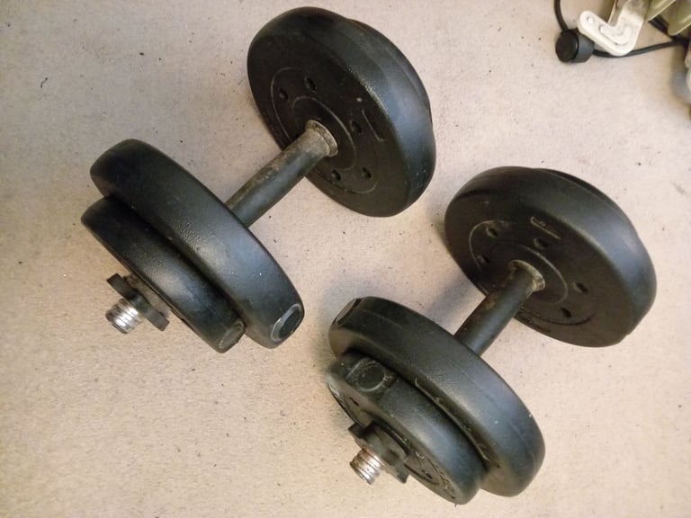image for 🏋️ 12kg Adjustable Dumbbells – Great Condition – Local Collection (Bournemouth)