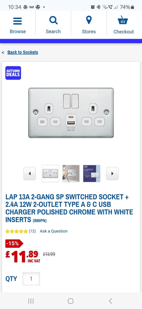 image for 10 Brand new USB-C & USB-A Double power sockets for your home