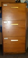 President (FC3) wooden filing cabinet 3 drawer with 50 Twinlock files and labels 