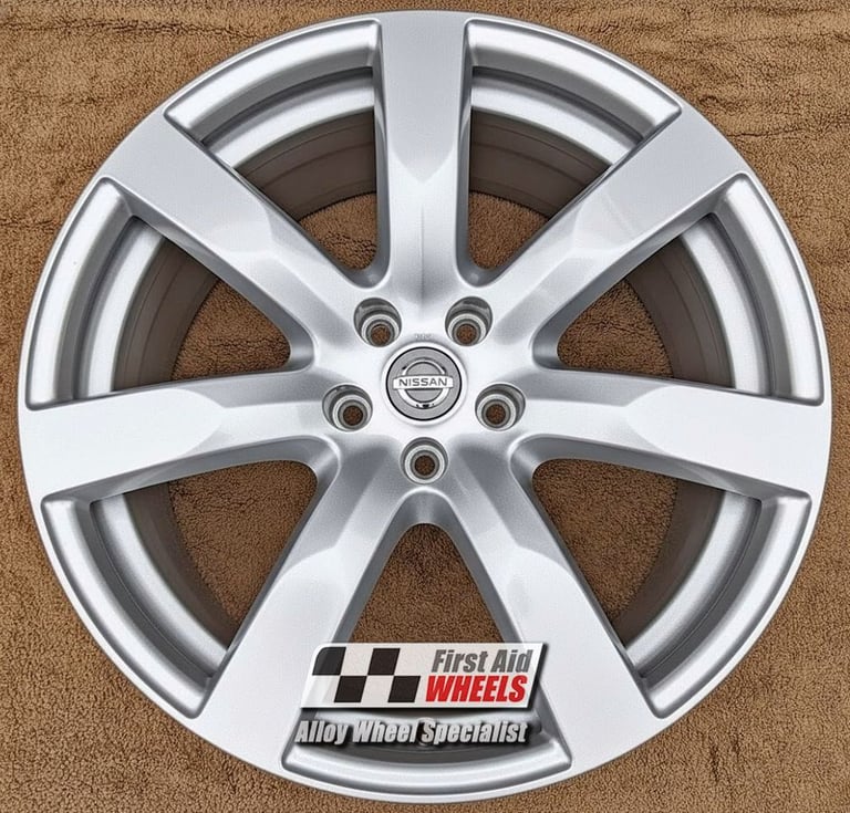 image for R565S Swap NISSAN GTR R35 4x 20'' GENUINE RAYS 7 SPOKE SILVER ALLOY WHEELS