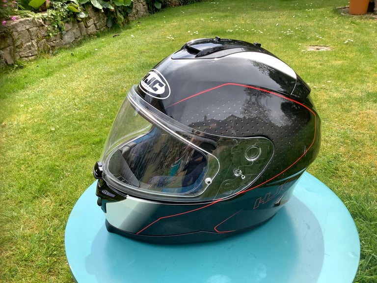 ⛑️ HJC IS-17 ARCUS MC1 MOTORCYCLE 🏍️ HELMET 🪖 BLACK/RED (SIZE M 58cm)