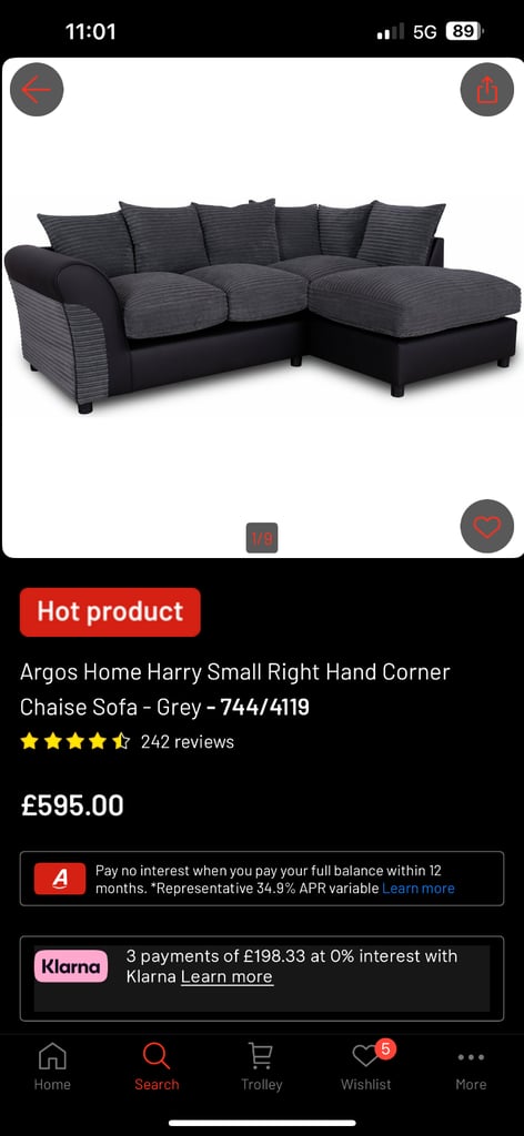 Corner sofa