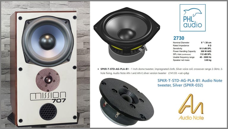 Mission 707 speaker upgrade recommendations