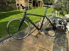 Black Bianchi Framed Hybrid Bike