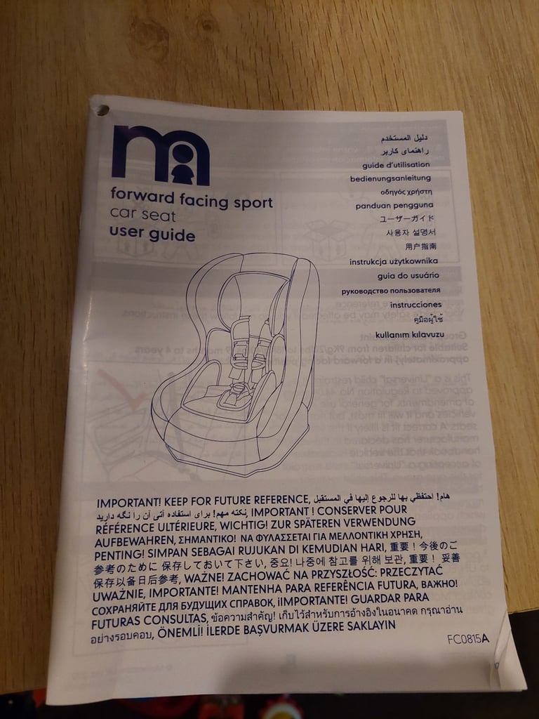 Brand new unused Mothercare Car Seat