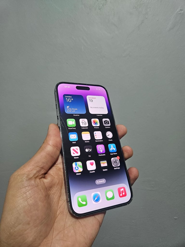 Iphone 14 Pro Max 5G Bundle Unlocked 128GB Warranty I Phone 