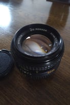 Minolta MD Rokkor 50mm 1.4 Prime Manual Focus Camera Lens
