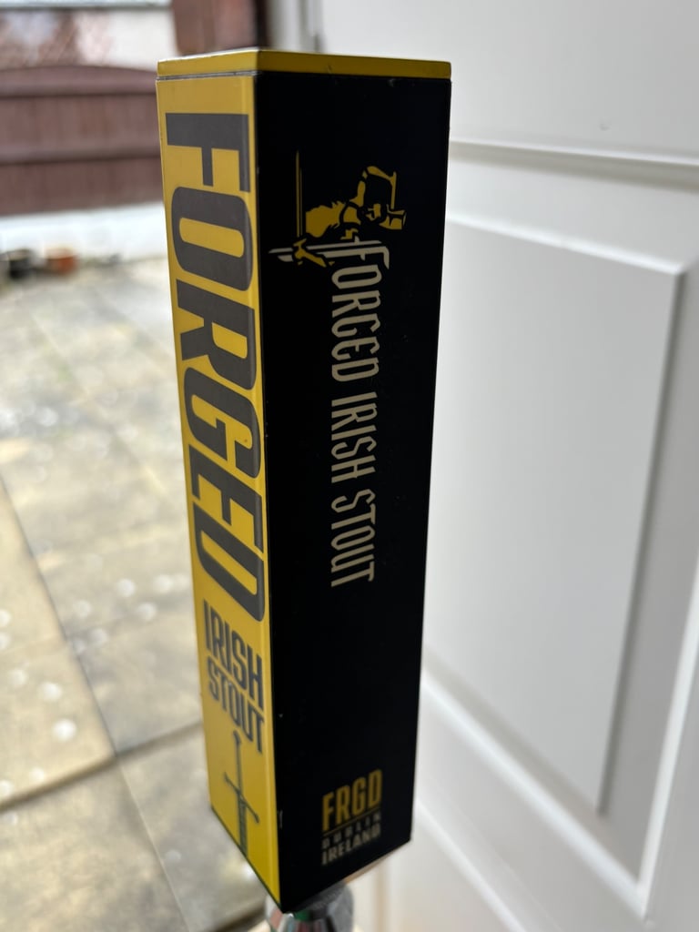 Rare forged Irish stout beer pump ideal man cave 