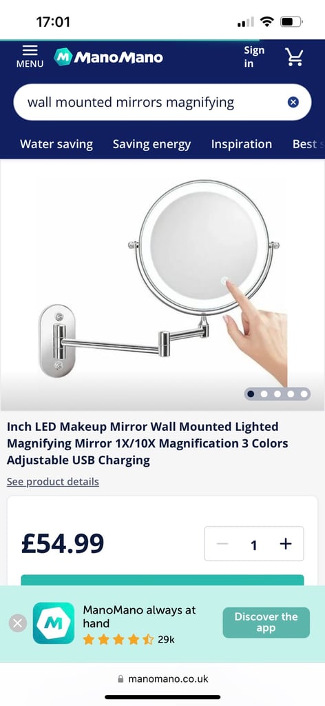 image for Light up mirror 