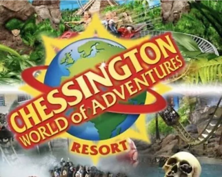 4 TICKETS FOR CHESSINGTON WORLD OF ADVENTURES FOR SUNDAY 18TH JUN 2023
