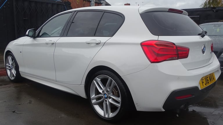 BMW 1 SERIES White Auto Petrol 2016 m sport red leather