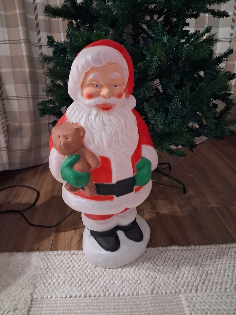 Christmas vintage blow mould santa 